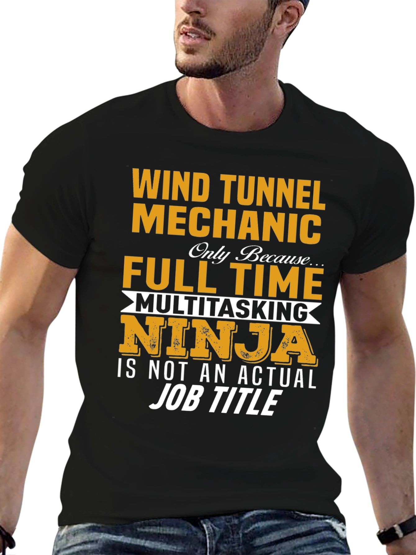 Wind Tunnel Mechanic Full Time Ninja T-Shirt