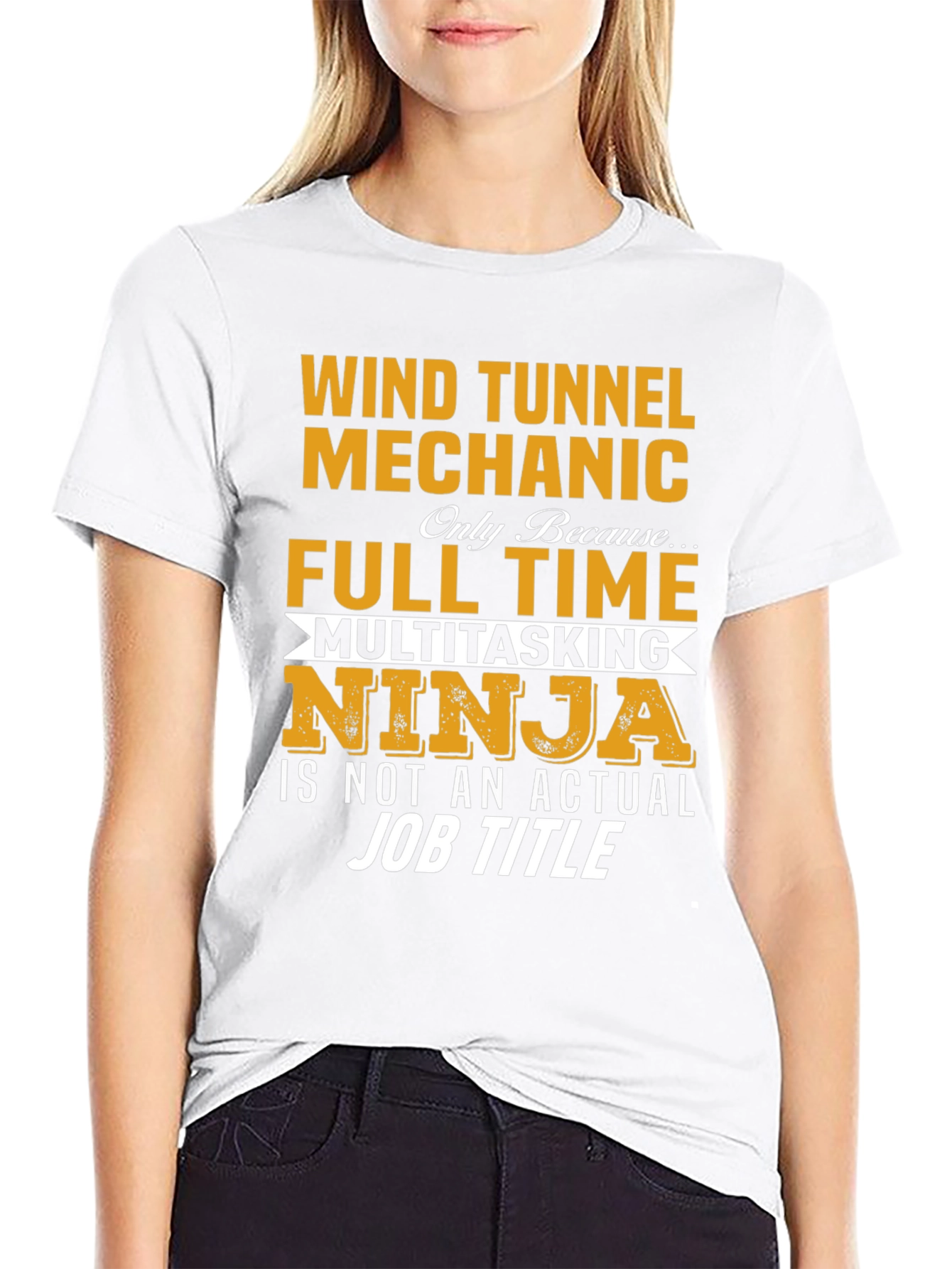 Wind Tunnel Mechanic Full Time Ninja T-Shirt