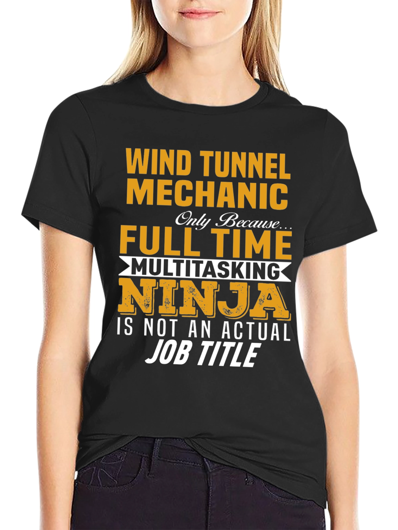 Wind Tunnel Mechanic Full Time Ninja T-Shirt