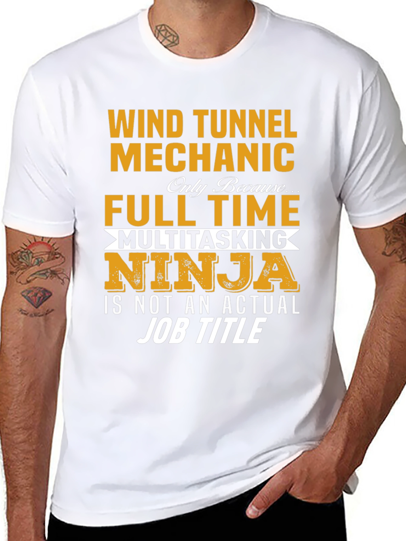Wind Tunnel Mechanic Full Time Ninja T-Shirt
