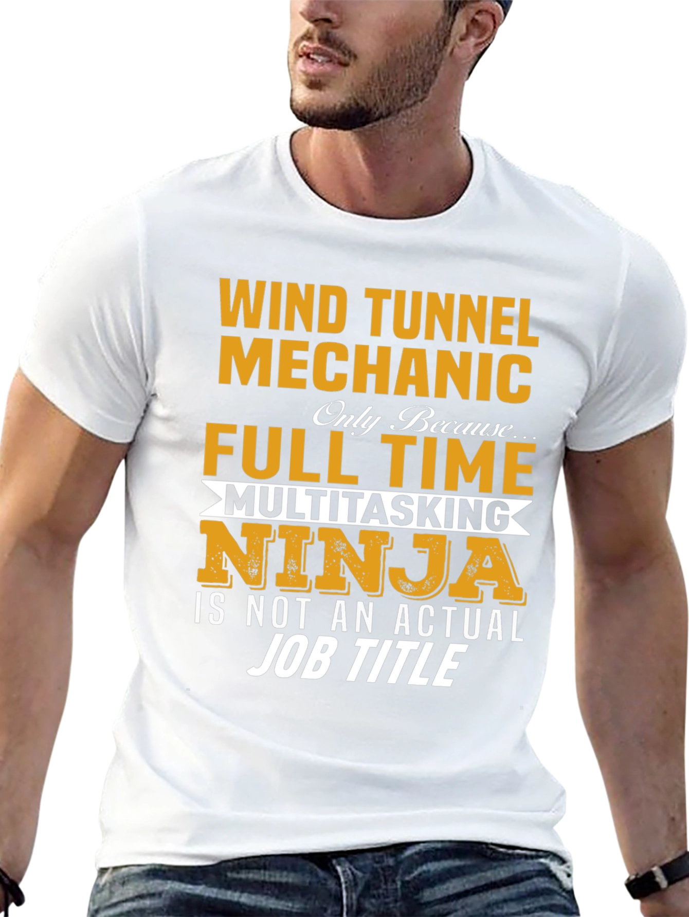 Wind Tunnel Mechanic Full Time Ninja T-Shirt