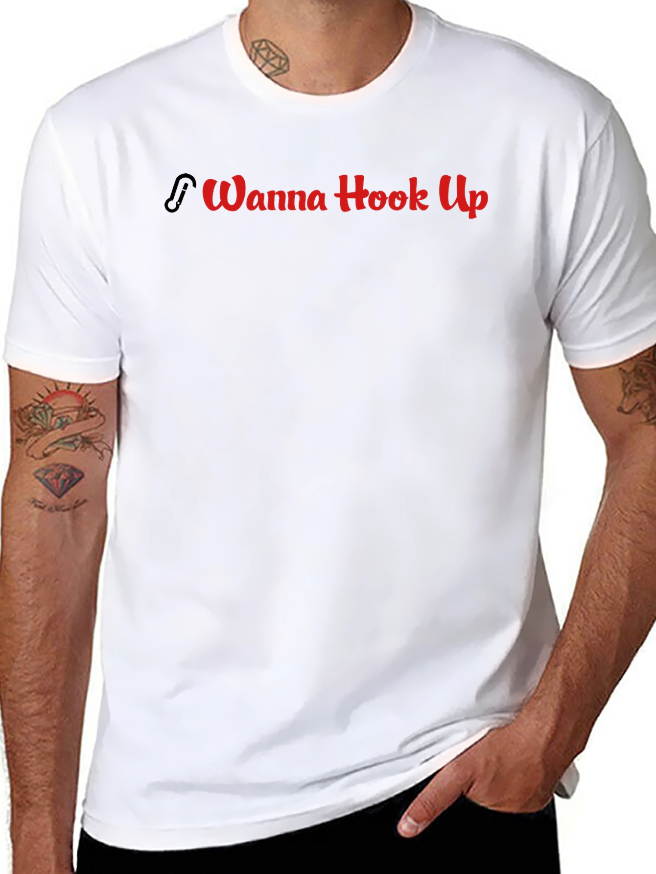 Wanna Hook Up T-Shirt - Funny Graphic Tee