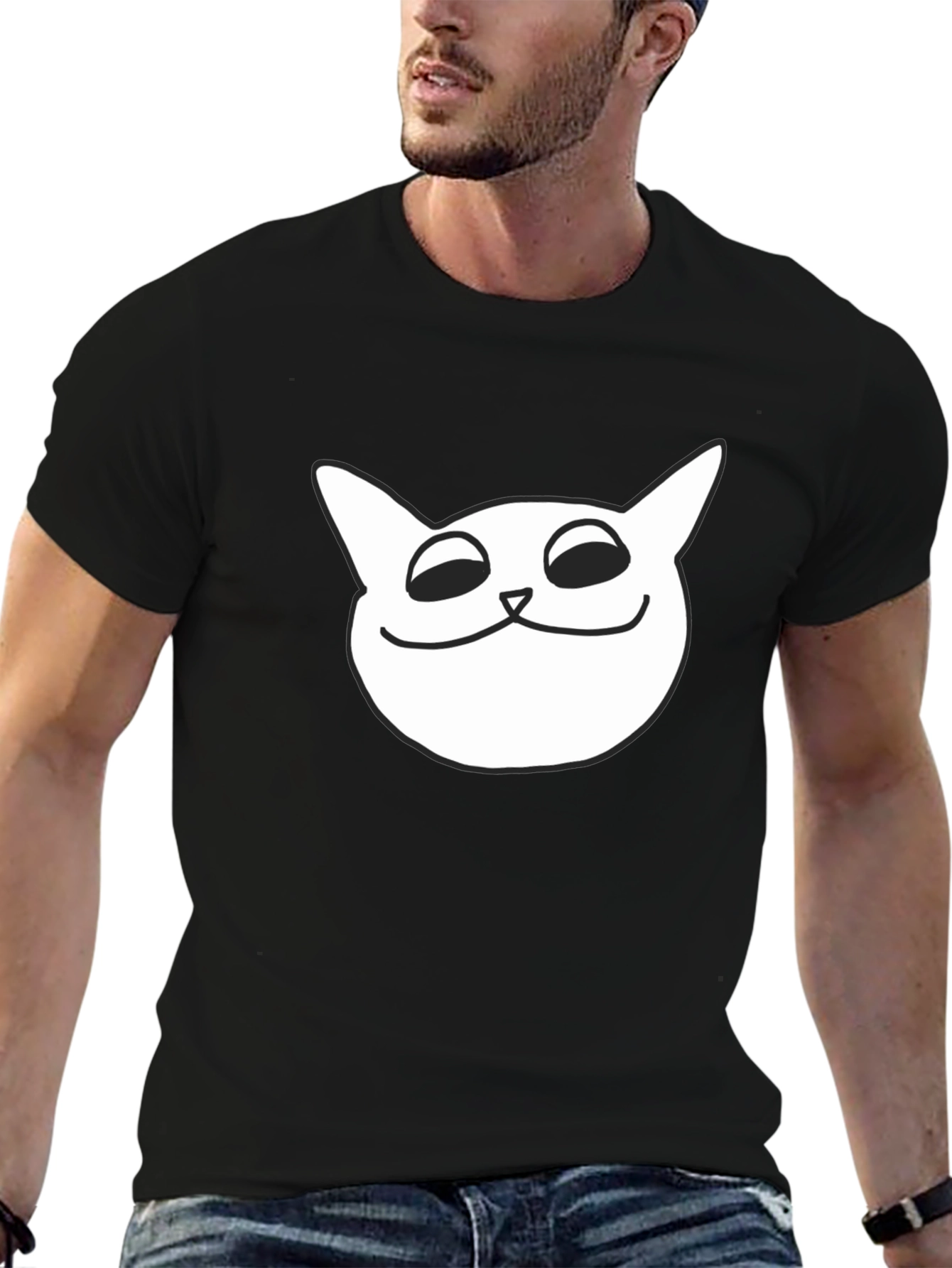 Cool Cat Tee - Graphic Black T-Shirt