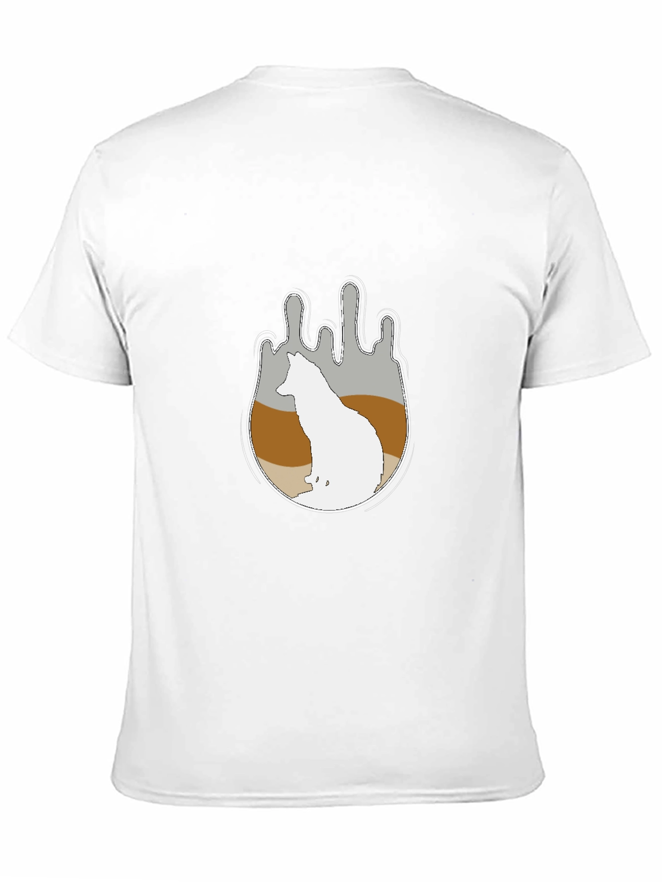 Wolf Silhouette Graphic Tee - Soft Cotton Comfort