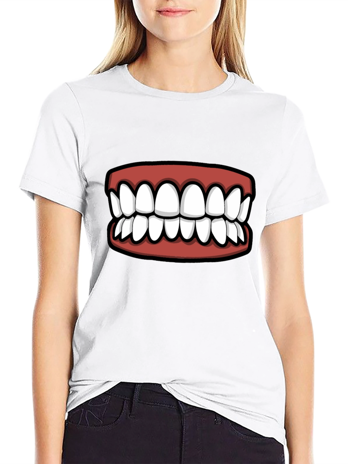 Funny Teeth Graphic T-Shirt - Statement Tee
