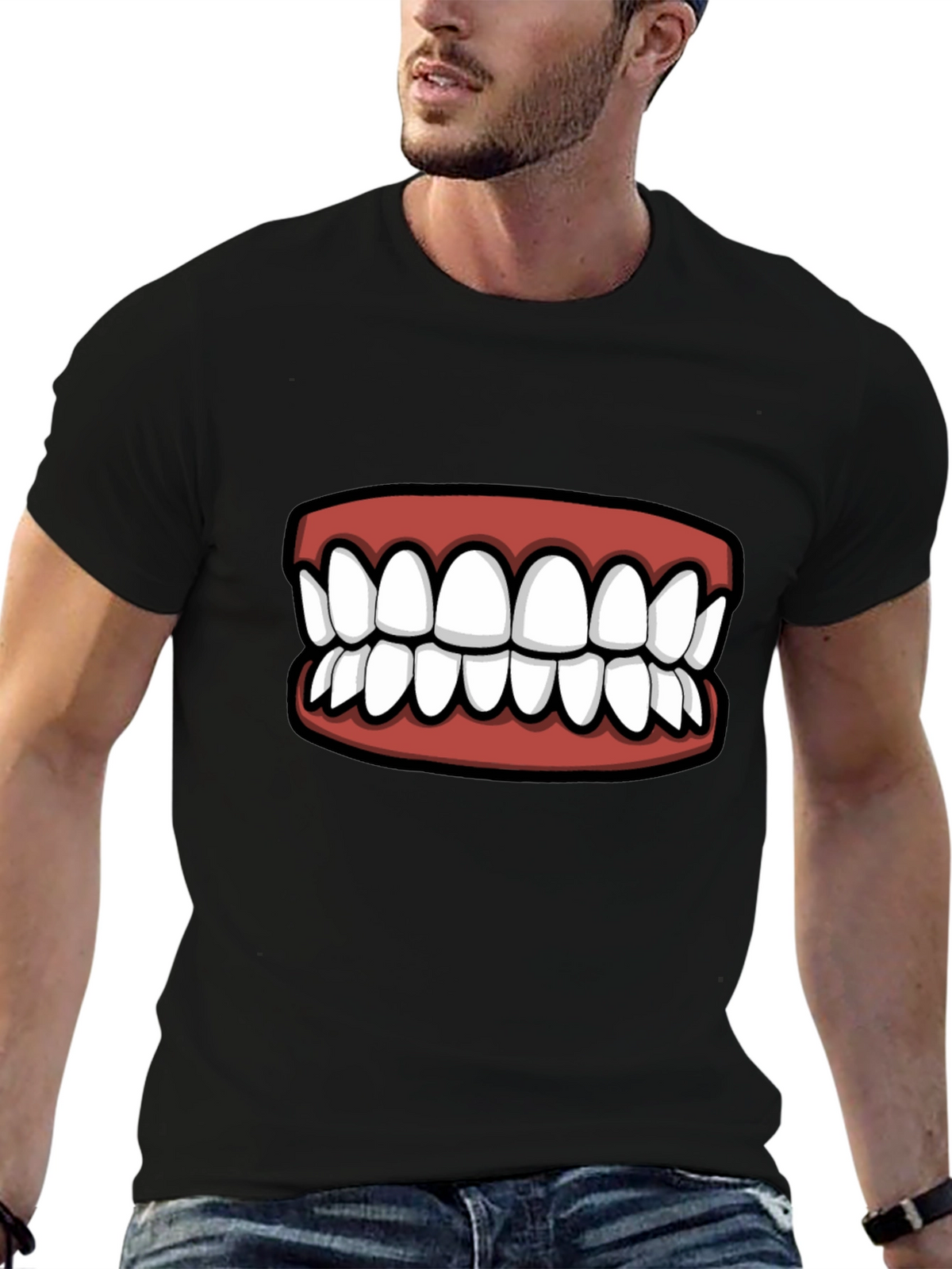 Funny Teeth Graphic T-Shirt - Statement Tee