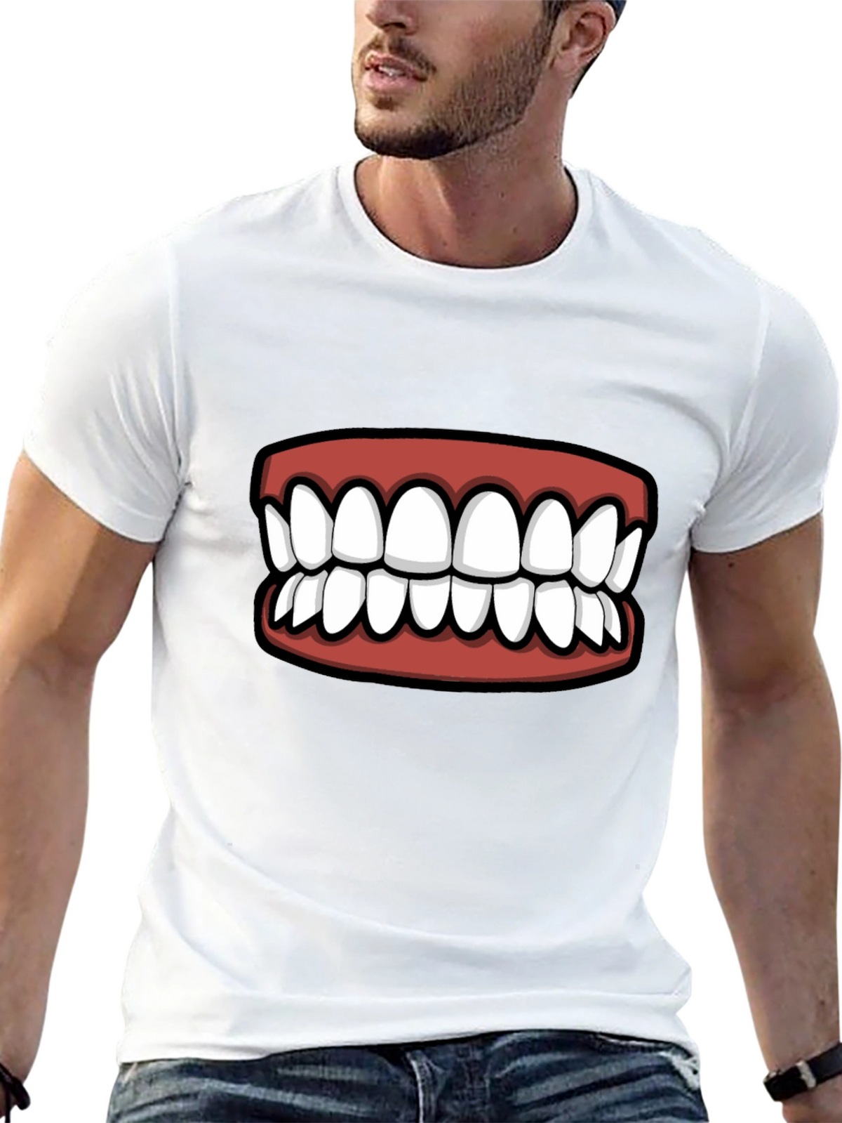 Funny Teeth Graphic T-Shirt - Statement Tee