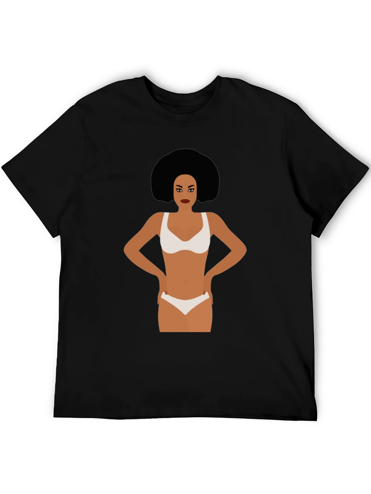 Funky Woman Graphic Tee - Black
