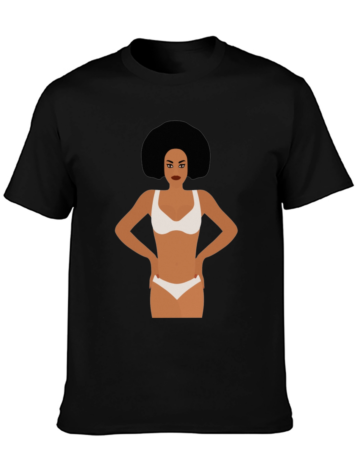 Funky Woman Graphic Tee - Black
