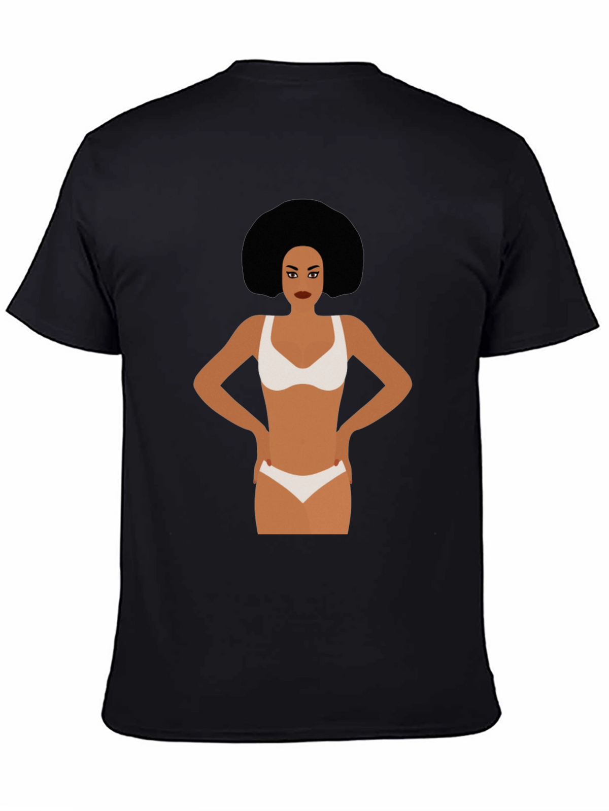 Funky Woman Graphic Tee - Black