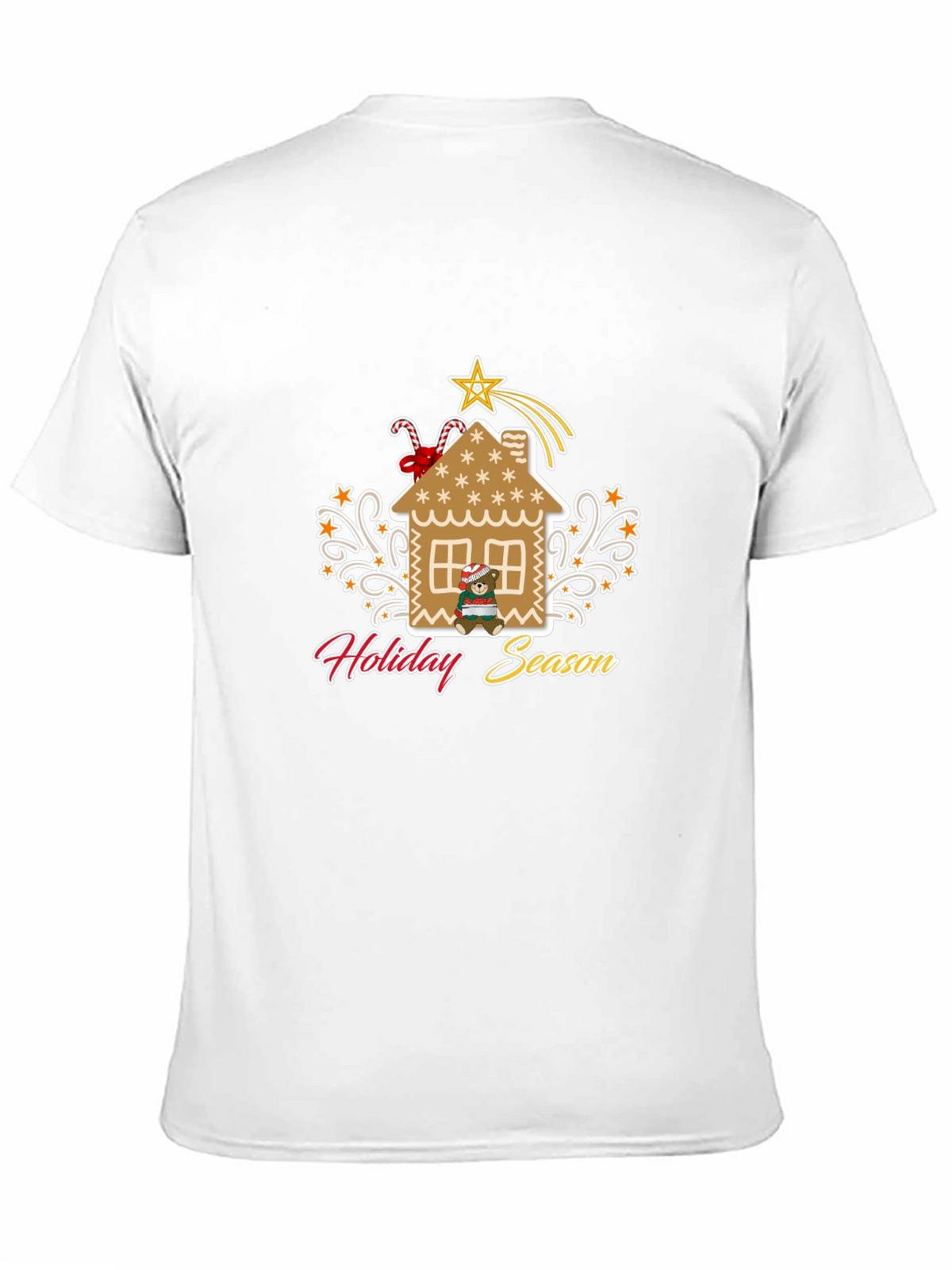 Holiday Season Gingerbread House Graphic Tee