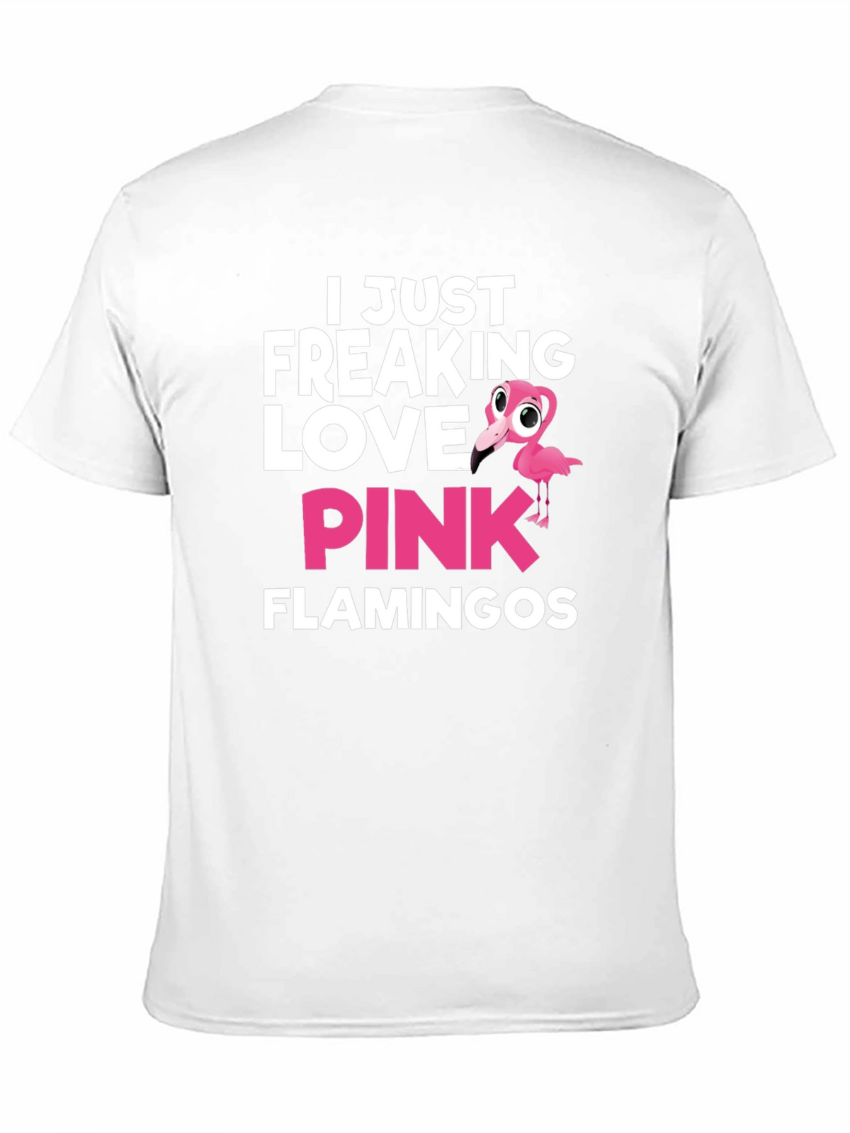I Love Pink Flamingos Graphic T-Shirt