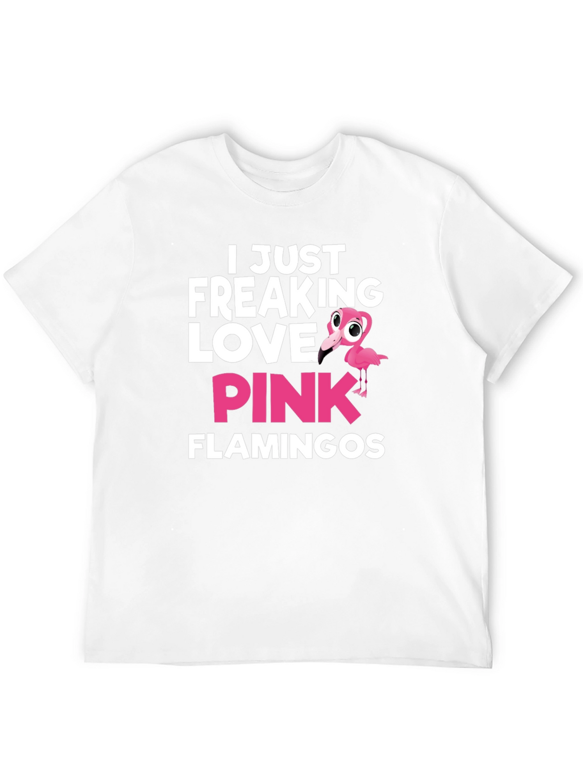 I Love Pink Flamingos Graphic T-Shirt