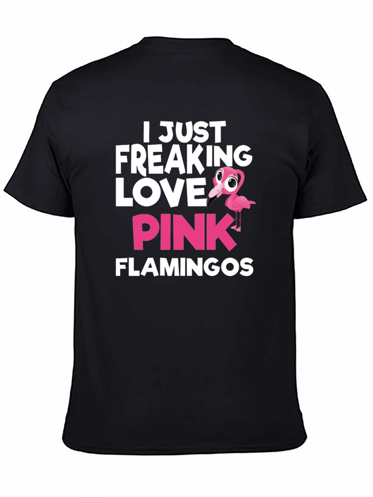 I Love Pink Flamingos Graphic T-Shirt