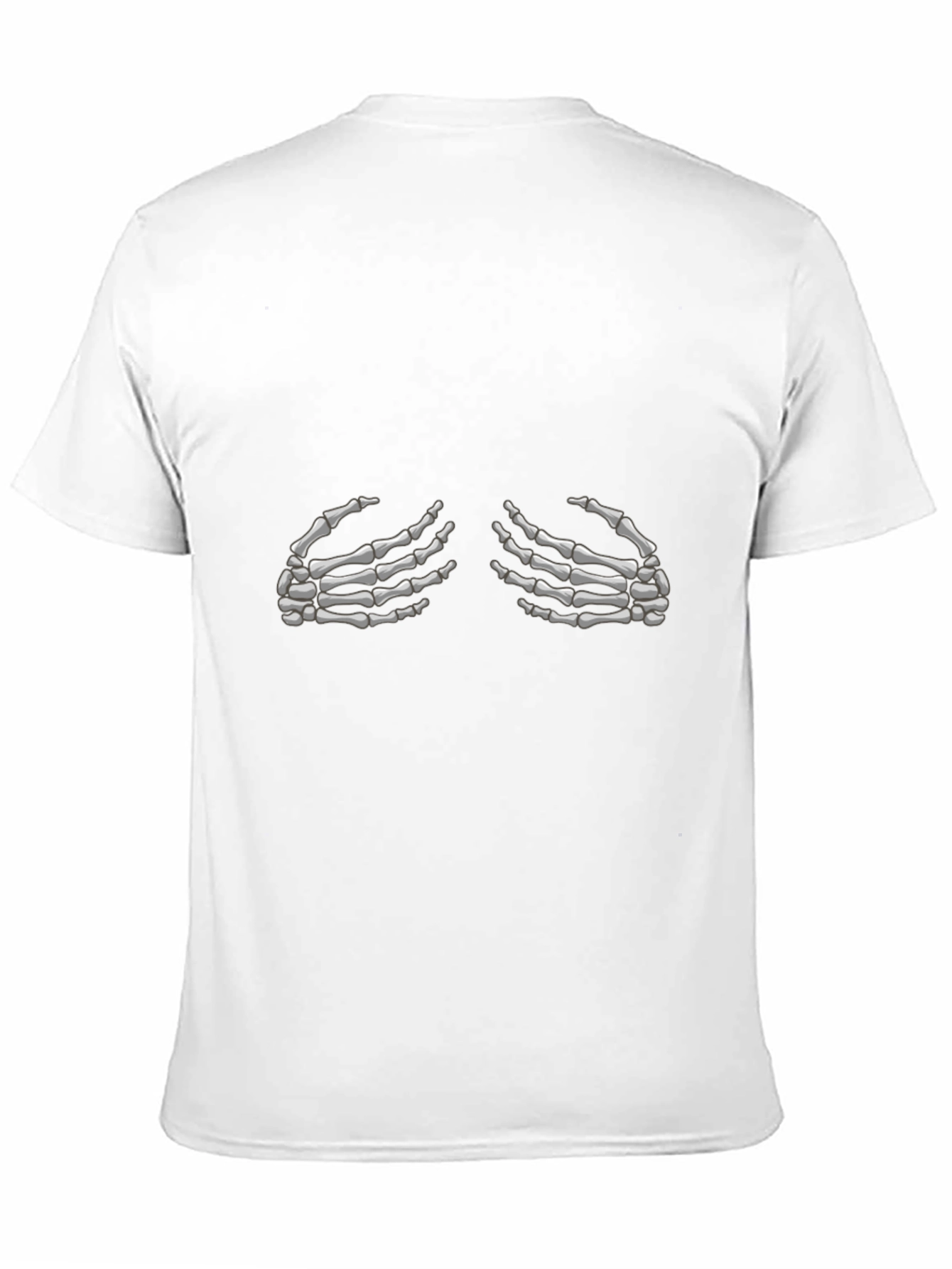 Skeleton Hands Graphic Tee - Black Cotton T-Shirt