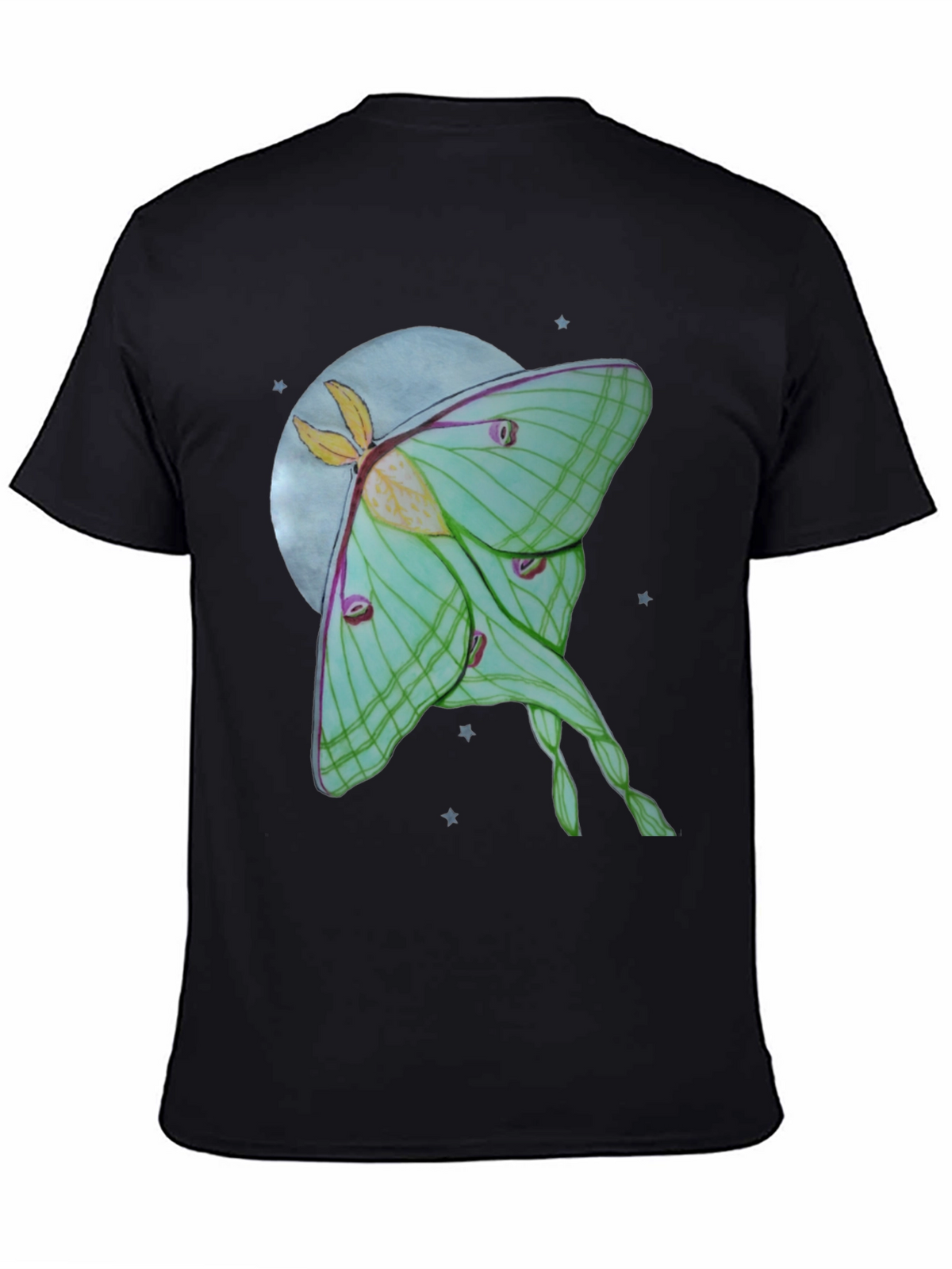 Luna Moth T-Shirt - Celestial Moon Design