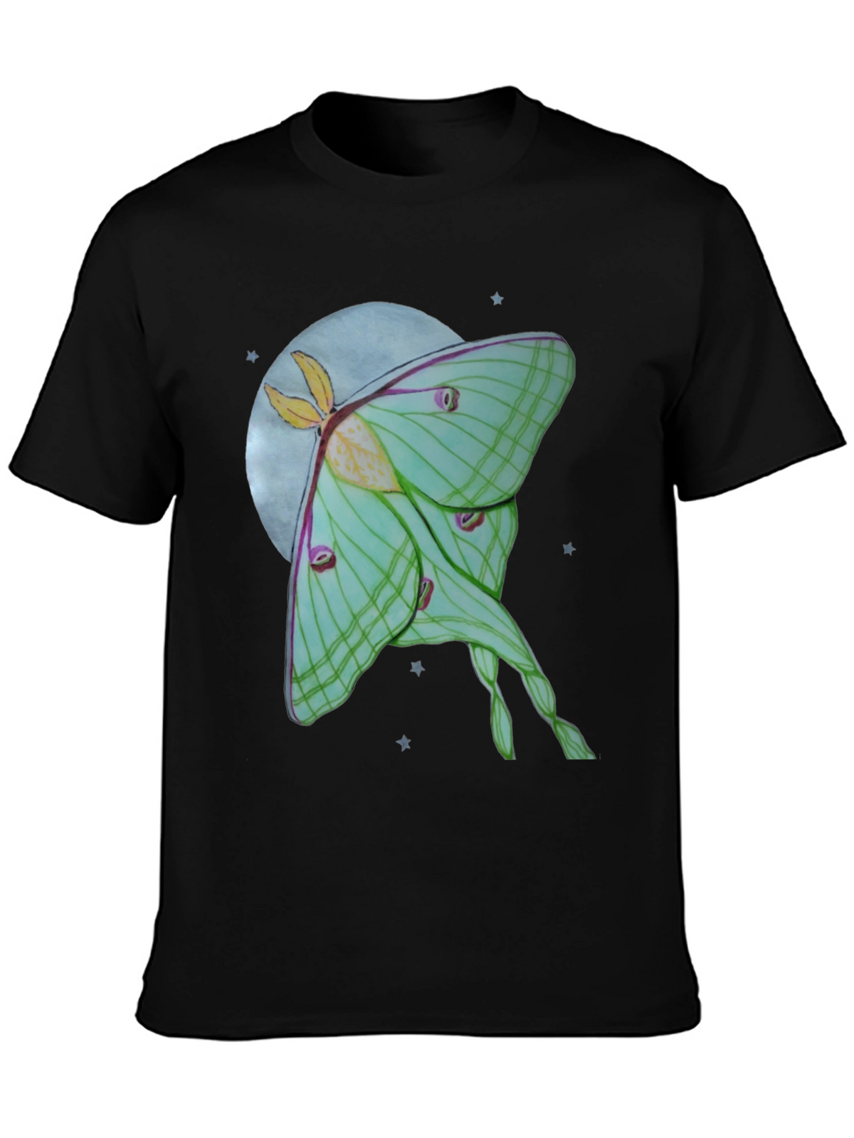 Luna Moth T-Shirt - Celestial Moon Design