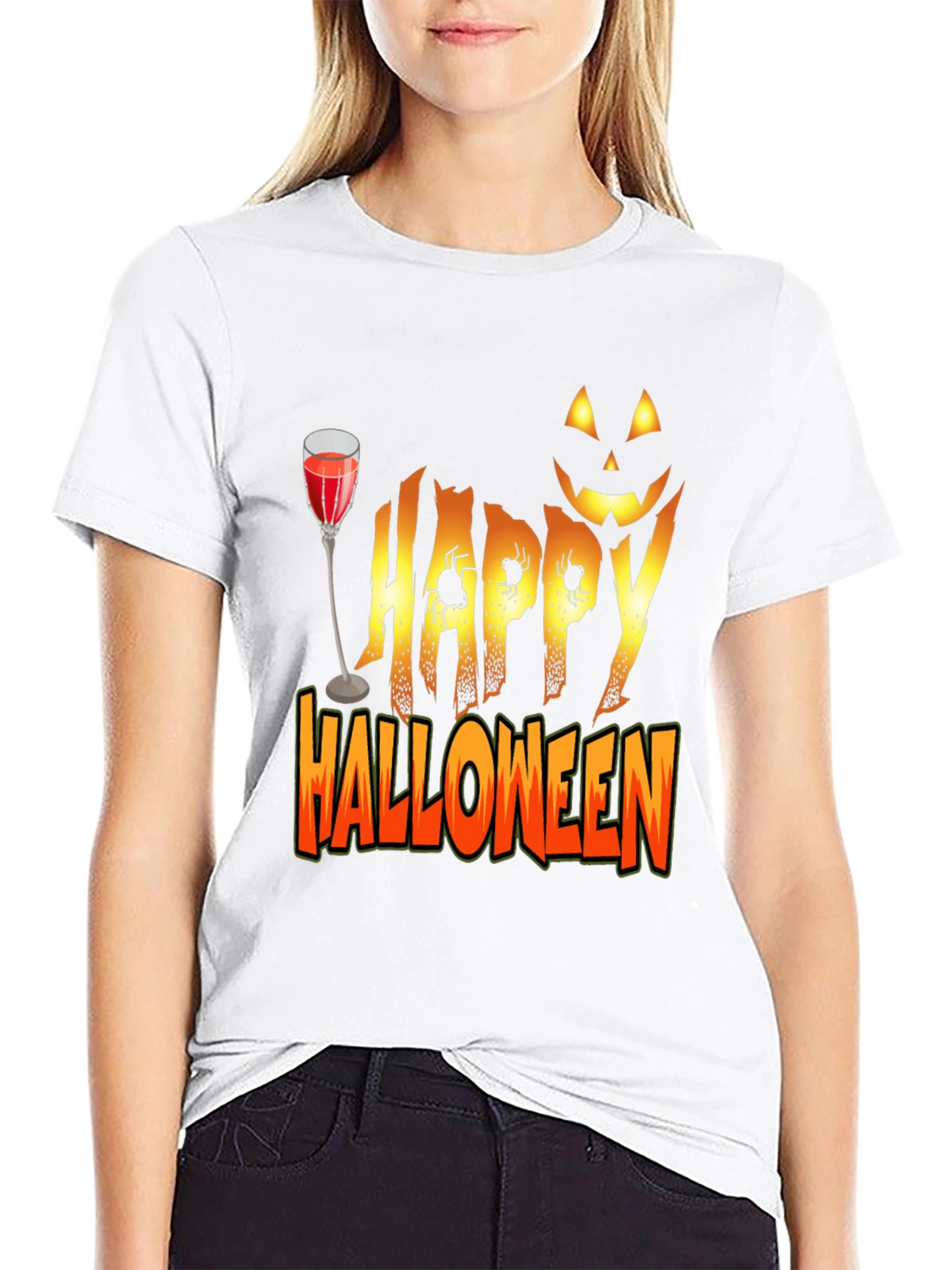 Happy Halloween T-Shirt - Festive Holiday Apparel