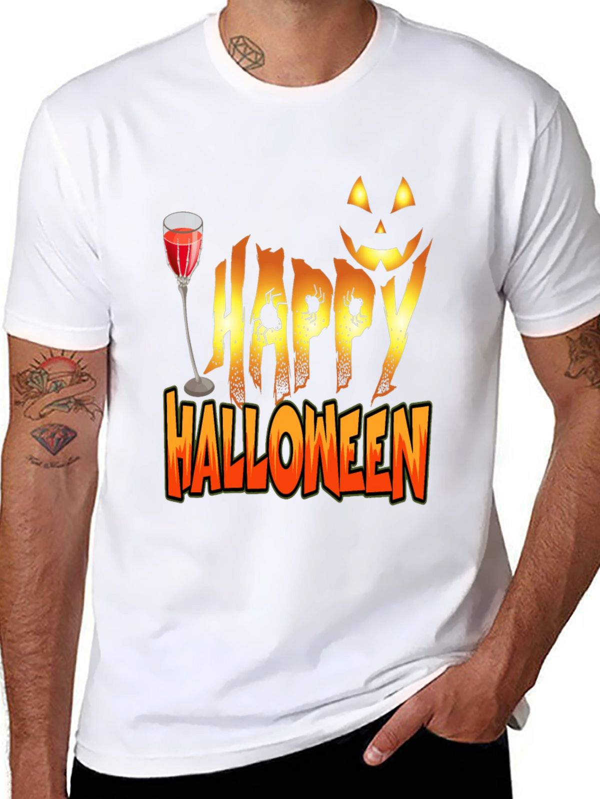 Happy Halloween T-Shirt - Festive Holiday Apparel