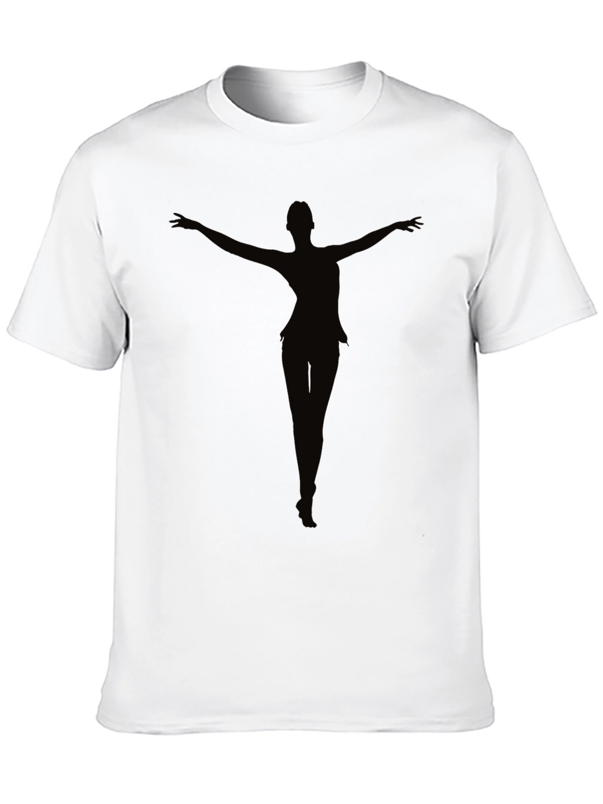 Black Silhouette Dancer Graphic Tee