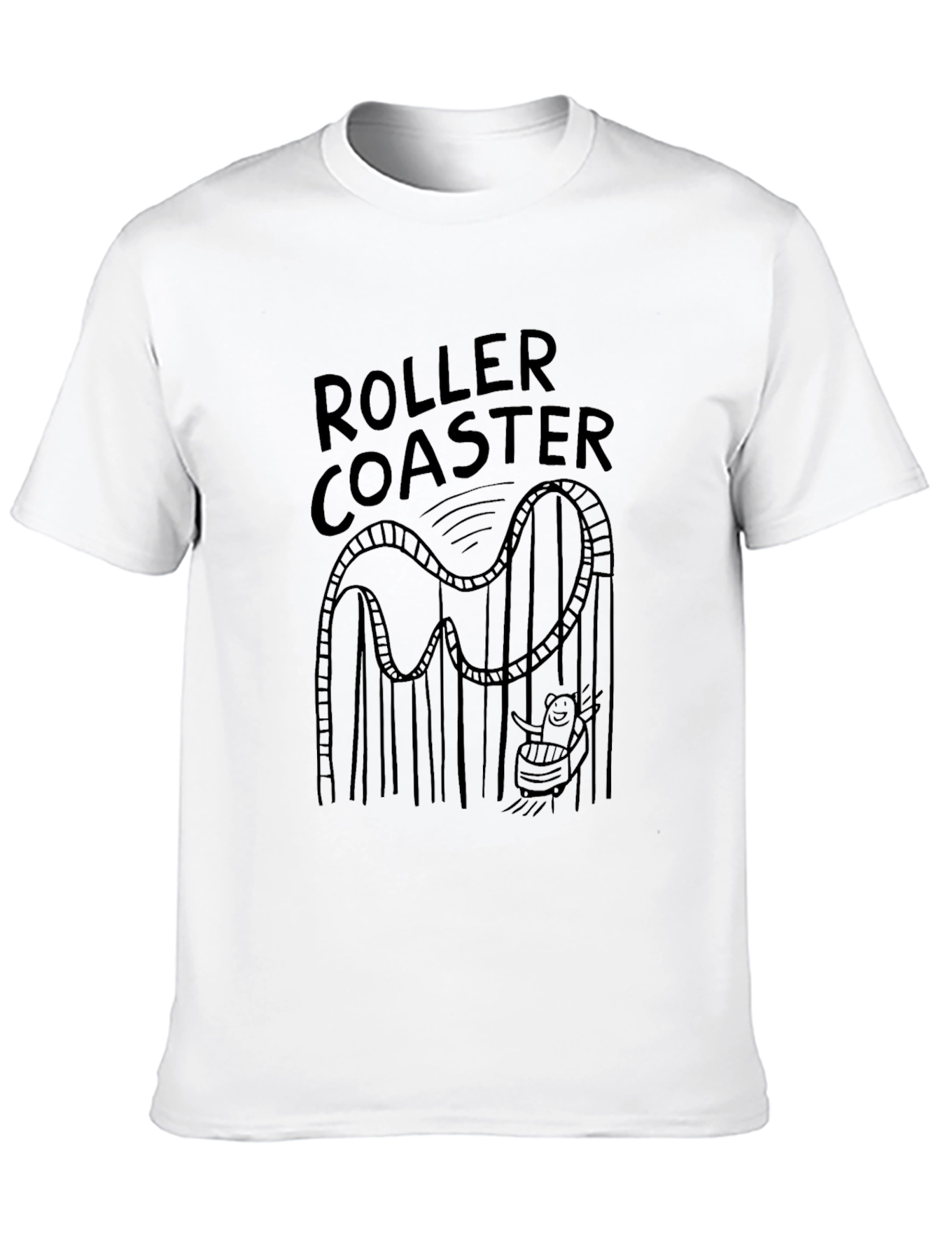Roller Coaster T-Shirt - Fun Graphic Tee
