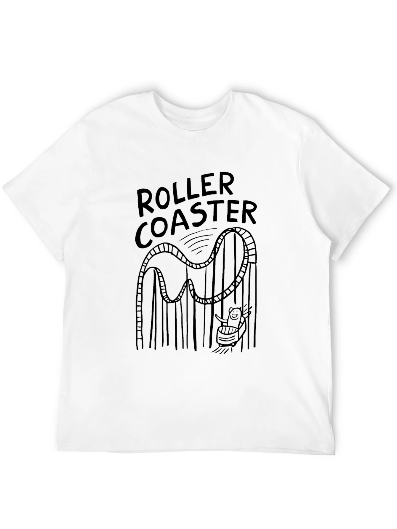 Roller Coaster T-Shirt - Fun Graphic Tee