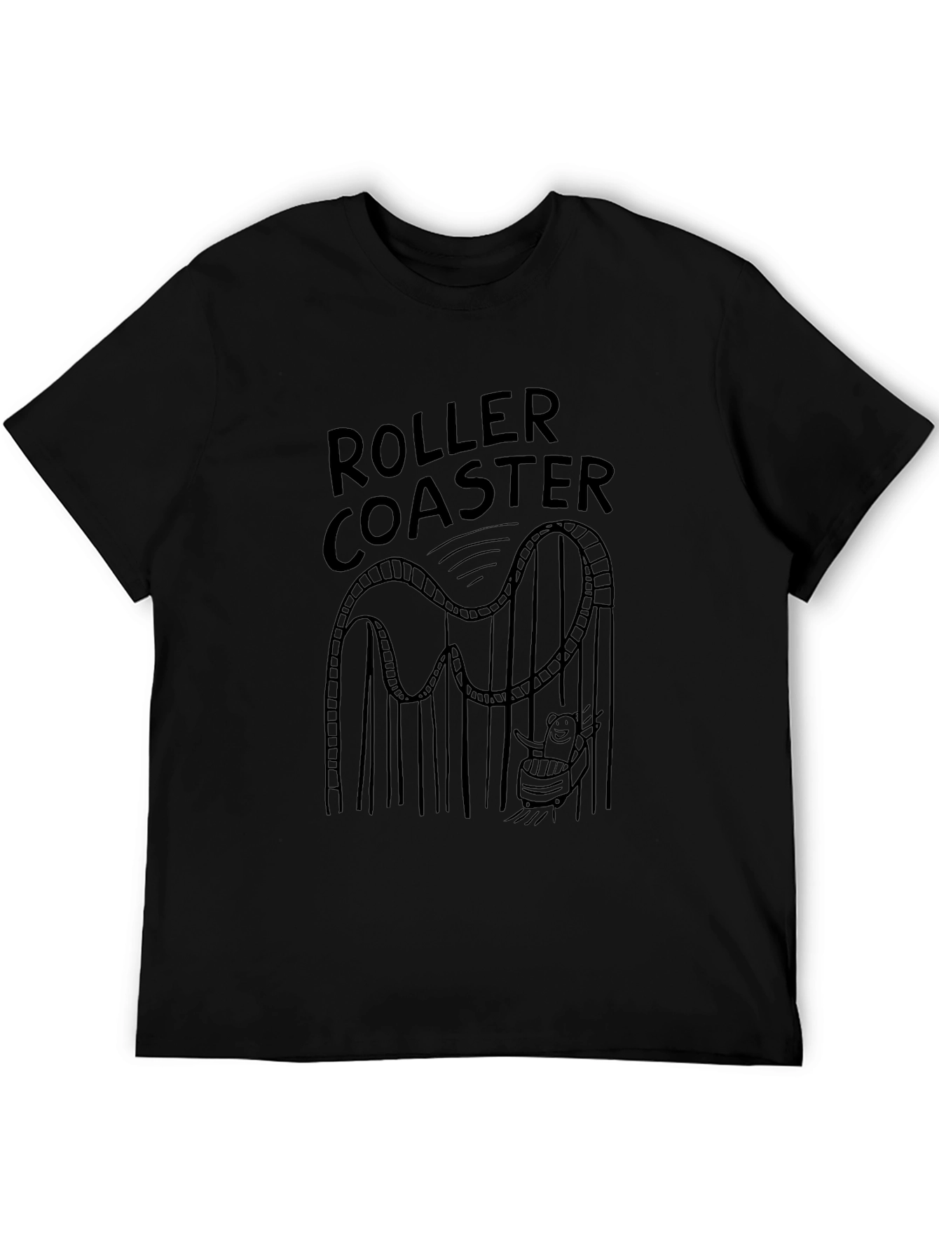 Roller Coaster T-Shirt - Fun Graphic Tee
