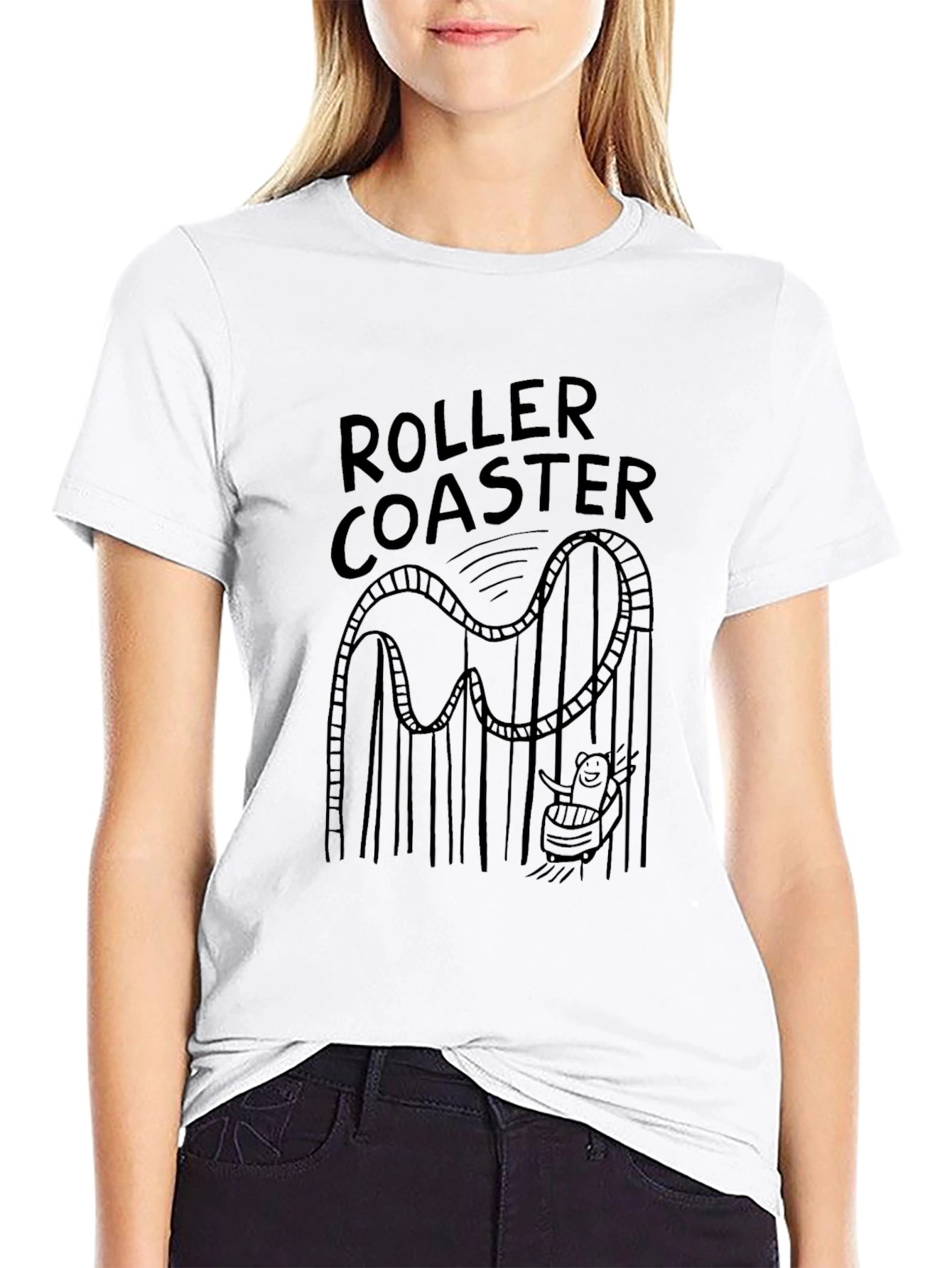 Roller Coaster T-Shirt - Fun Graphic Tee