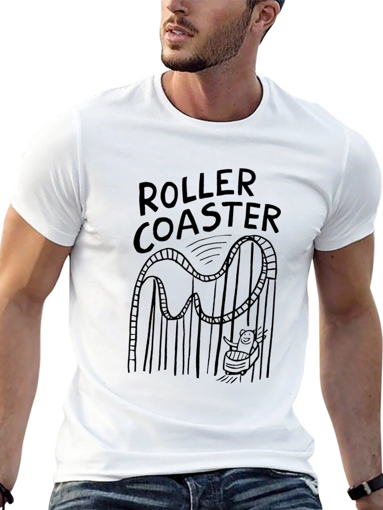 Roller Coaster T-Shirt - Fun Graphic Tee