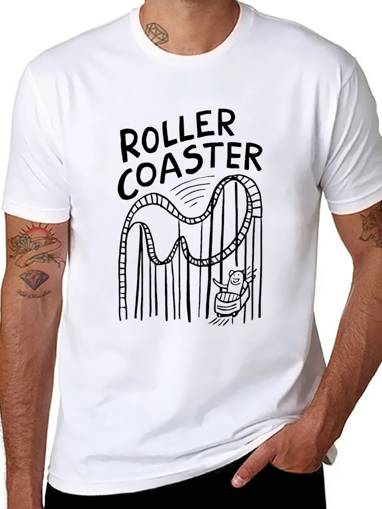 Roller Coaster T-Shirt - Fun Graphic Tee