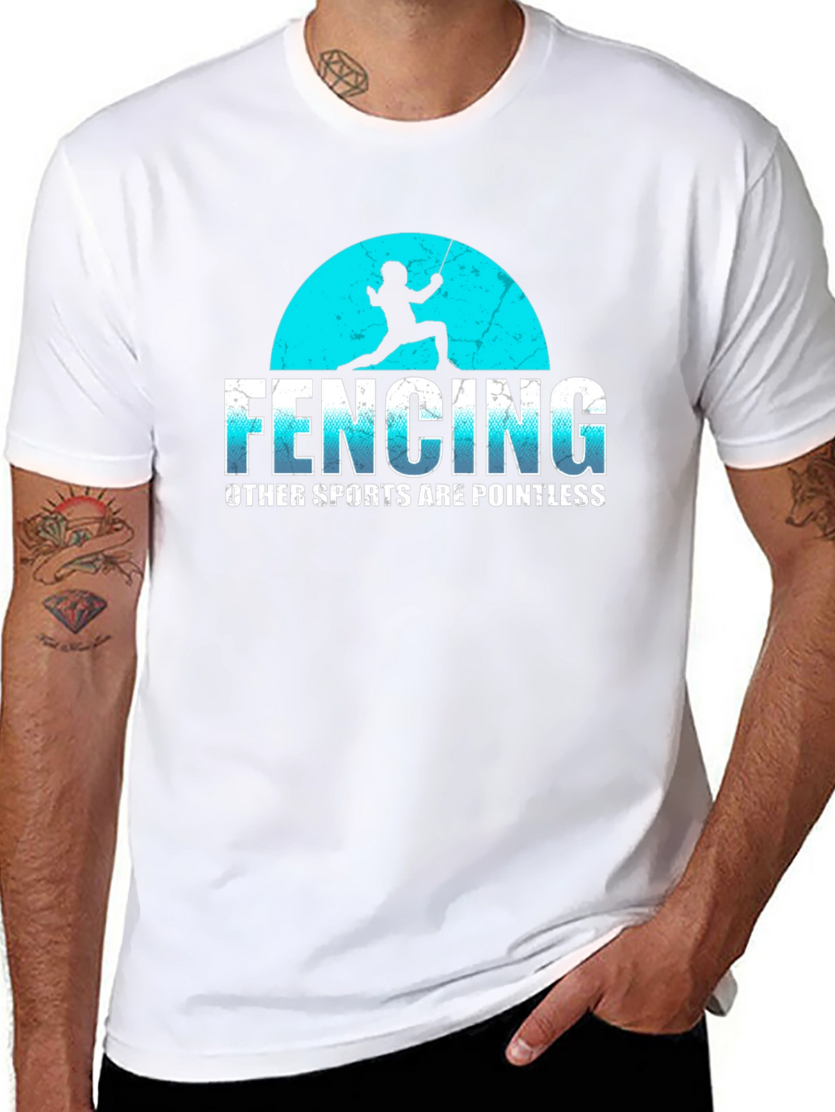 Fencing is Pointless Graphic Tee