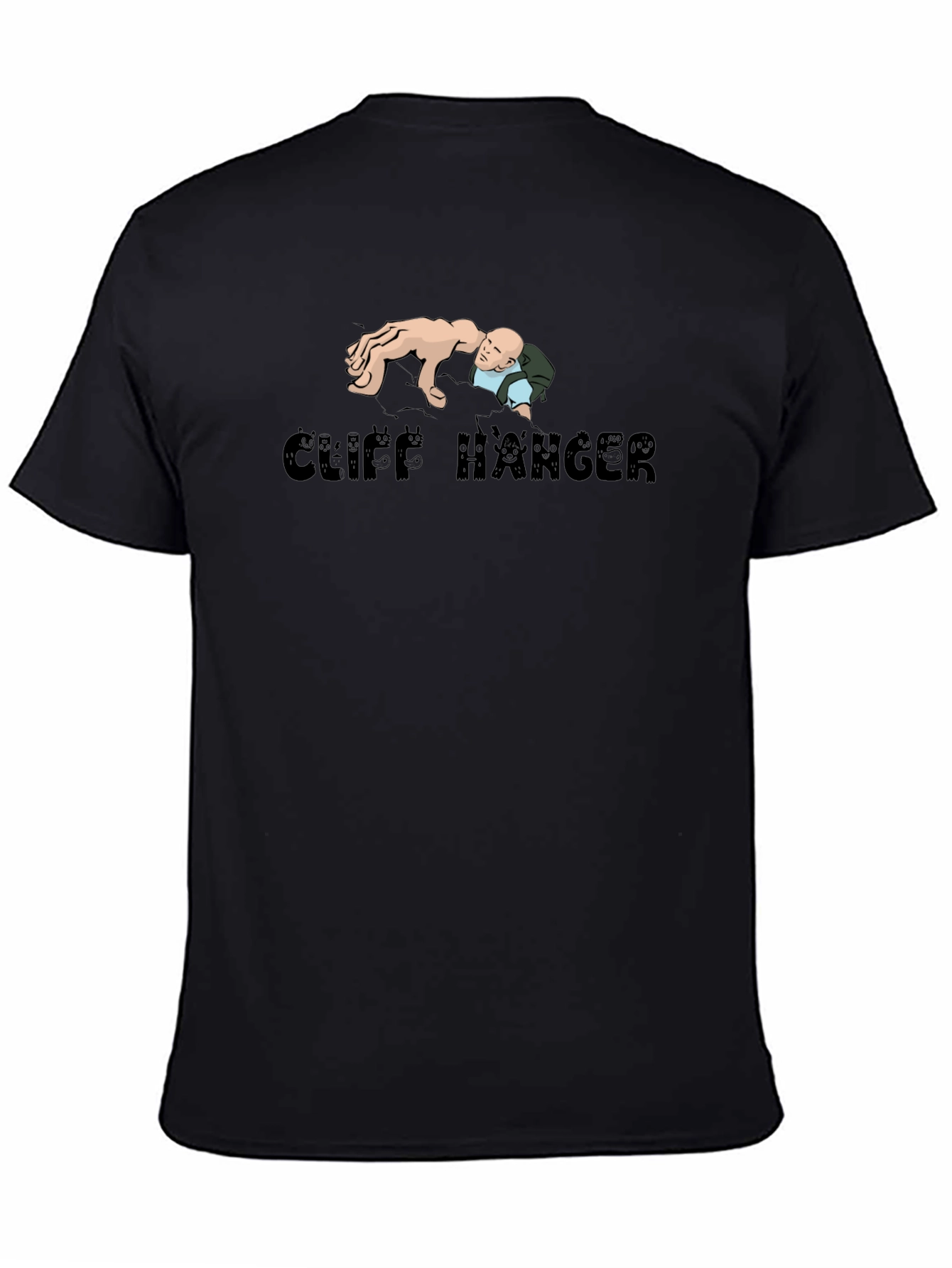 Cliff Hanger Graphic T-Shirt - Classic Novelty Tee
