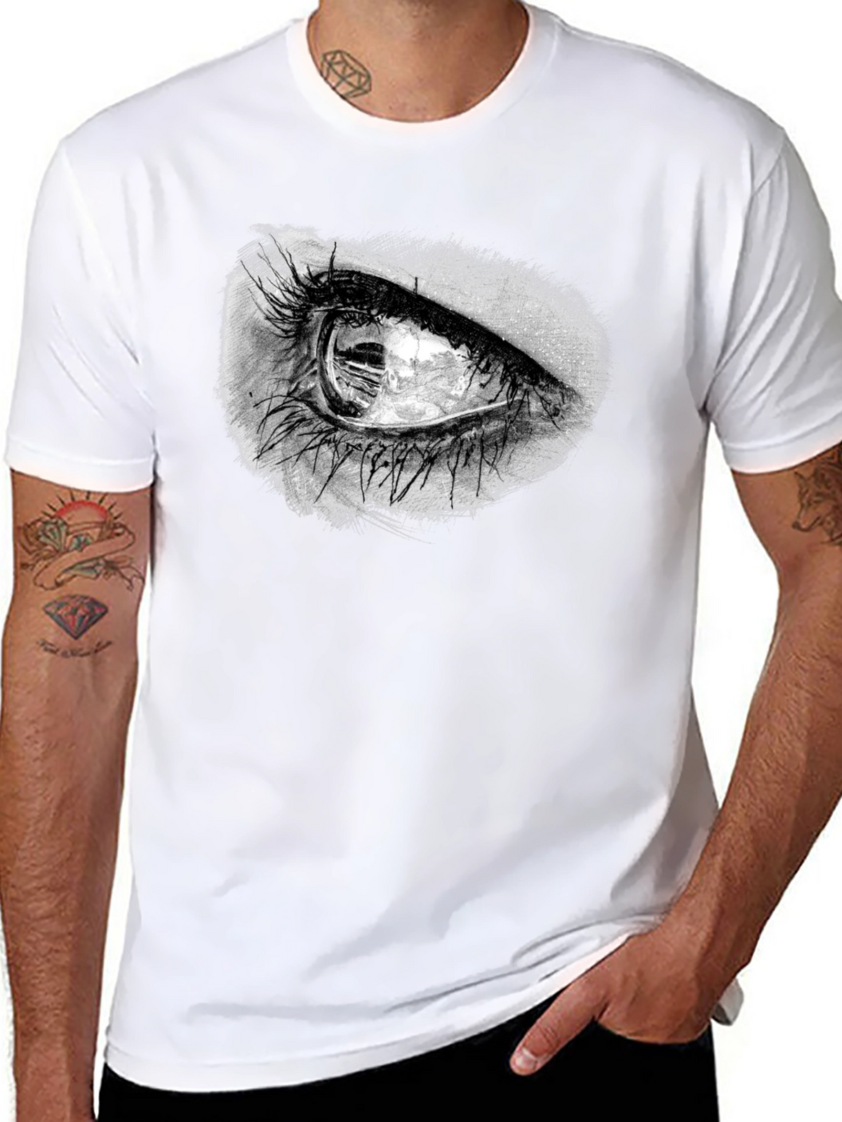 Eye Graphic Black T-Shirt