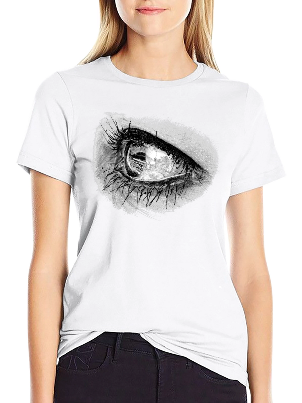 Eye Graphic Black T-Shirt