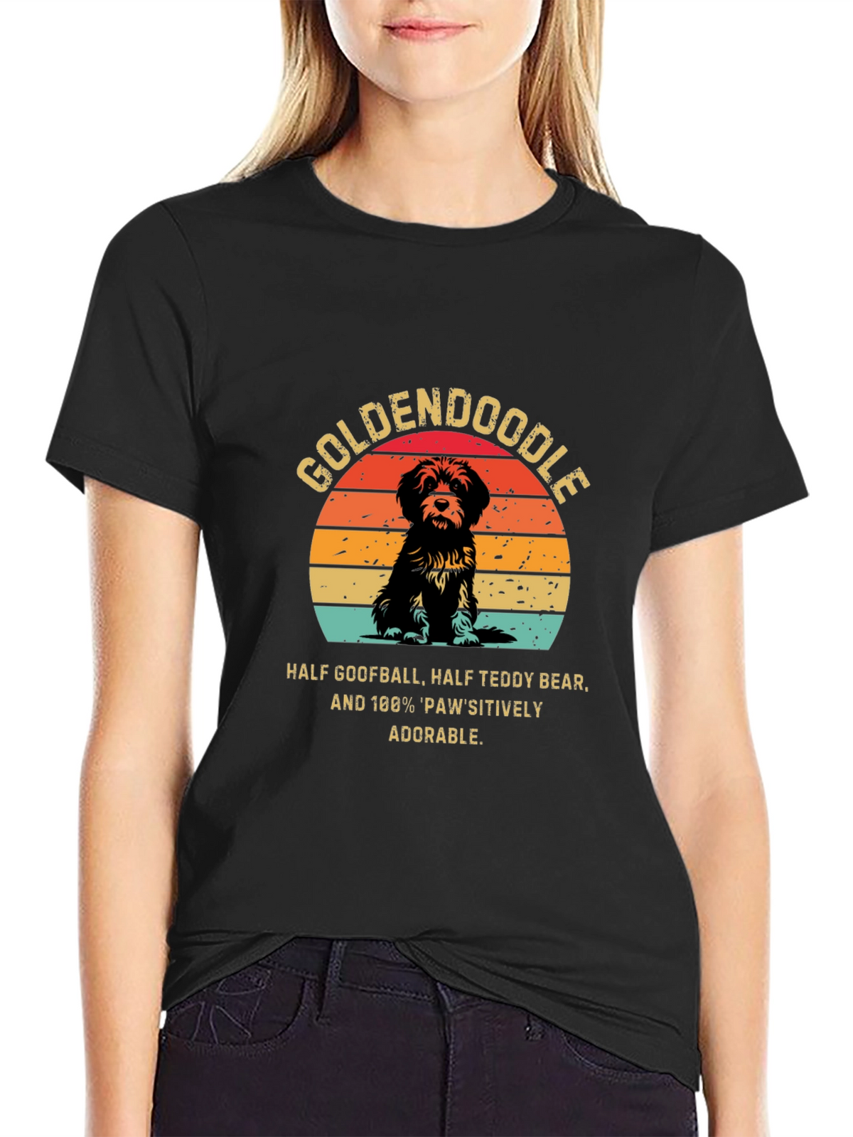 Goldendoodle T-Shirt: Goofball Teddy Bear Adorable Dog Tee
