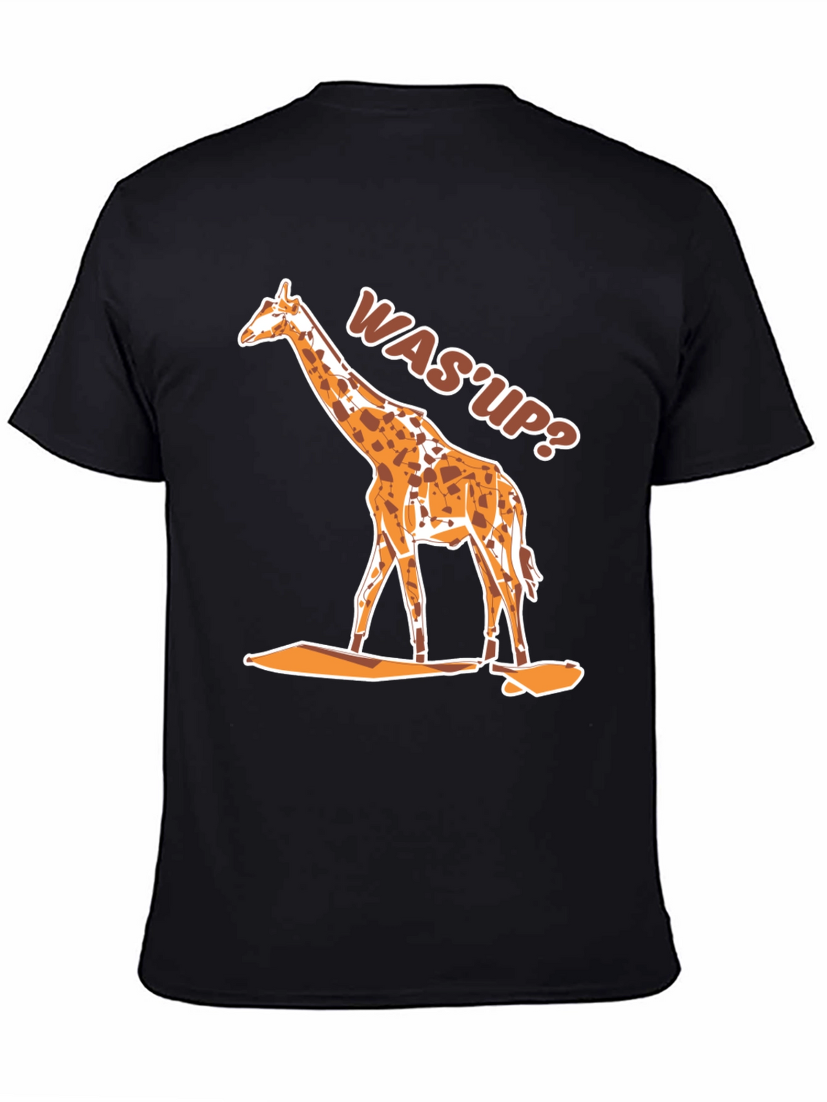 Giraffe WasUp Graphic Tee - Black T-Shirt