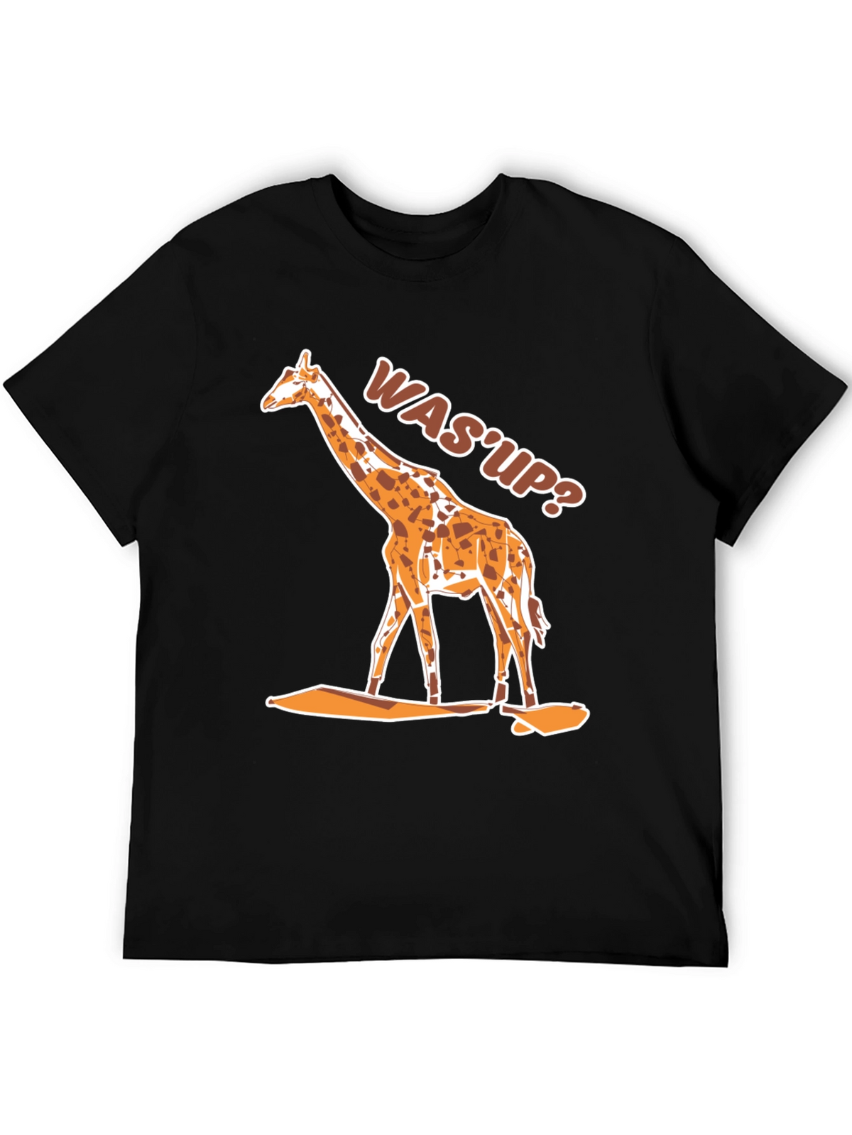 Giraffe WasUp Graphic Tee - Black T-Shirt