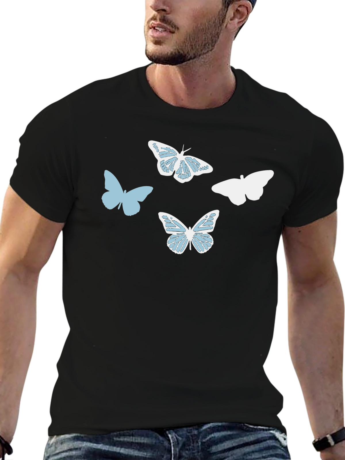 Butterfly Graphic Print T-Shirt