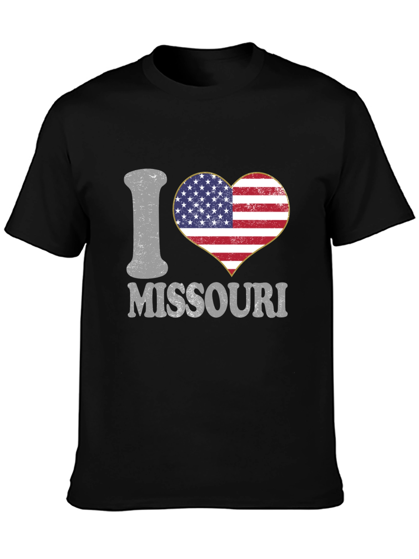 I Heart Missouri Patriotic Graphic T-Shirt