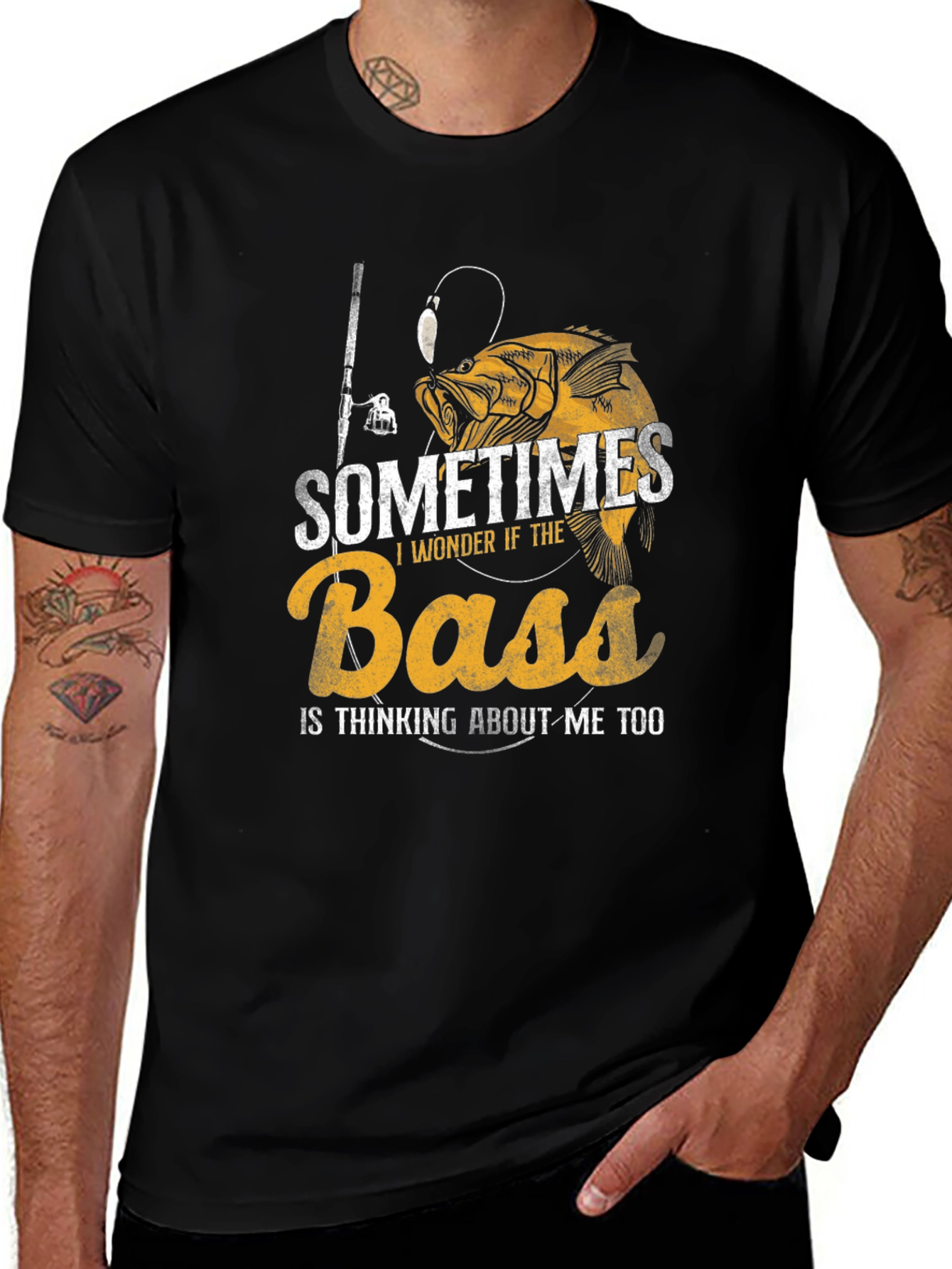 Bass Fishing T-Shirt - Funny Fisherman Tee