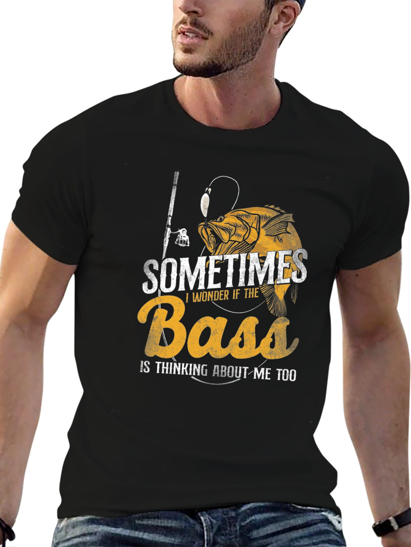 Bass Fishing T-Shirt - Funny Fisherman Tee
