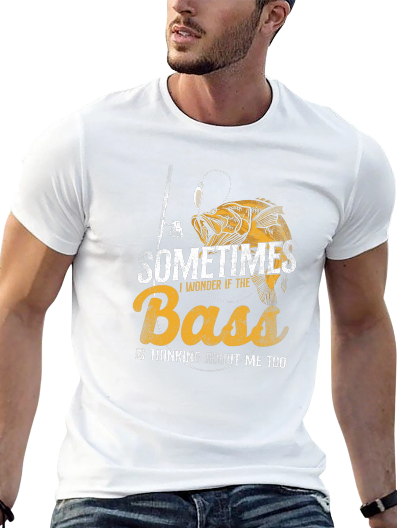 Bass Fishing T-Shirt - Funny Fisherman Tee