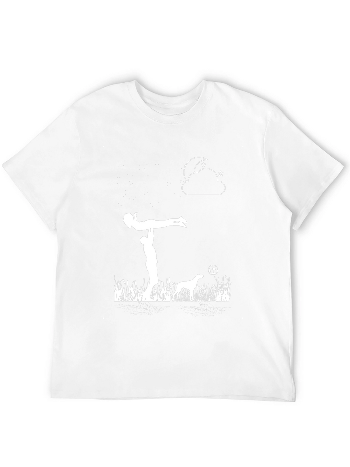 Romantic Scene Graphic Tee - Black Cotton