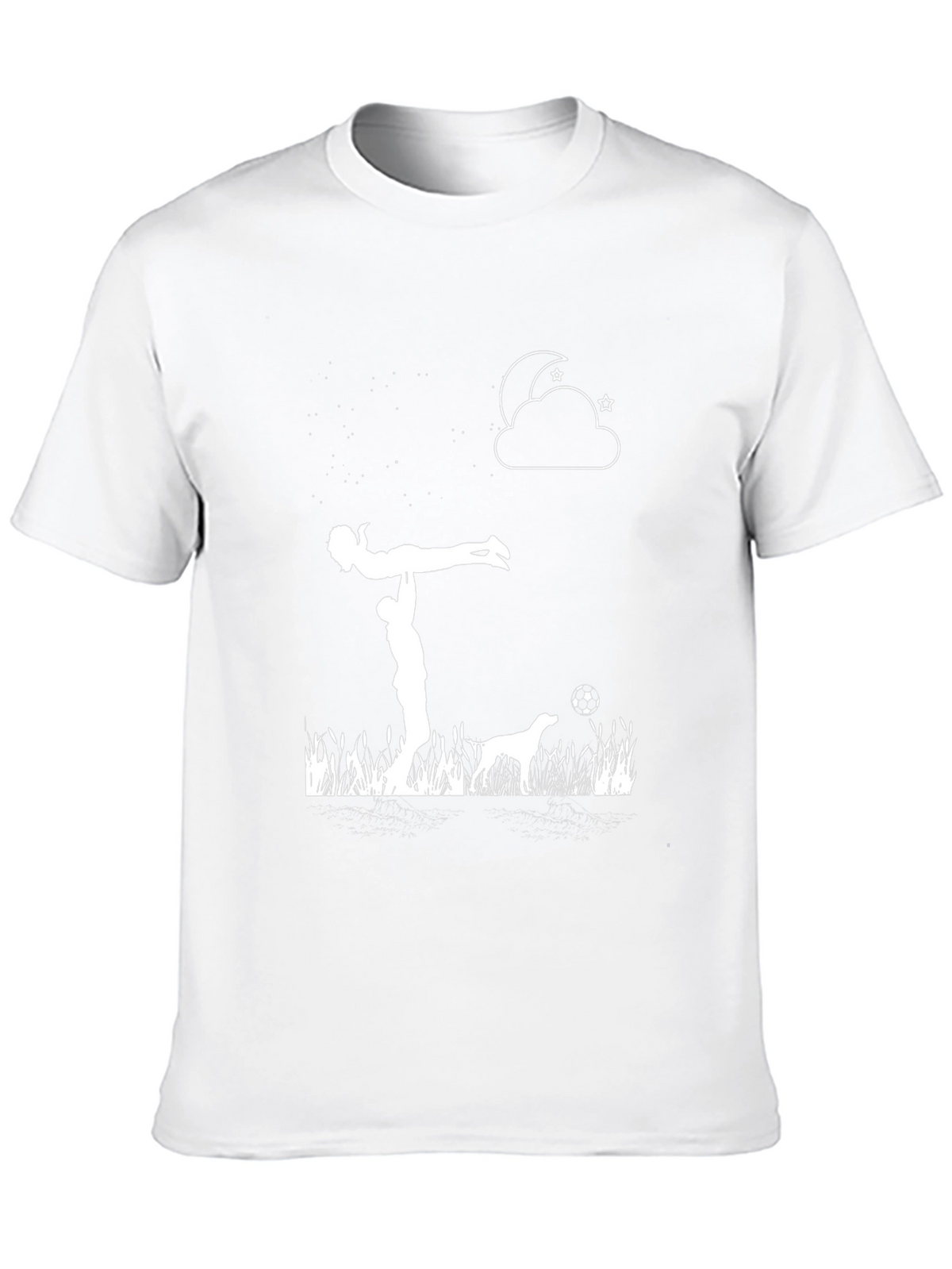 Romantic Scene Graphic Tee - Black Cotton