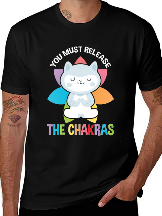Chakra Release Cat Graphic T-Shirt