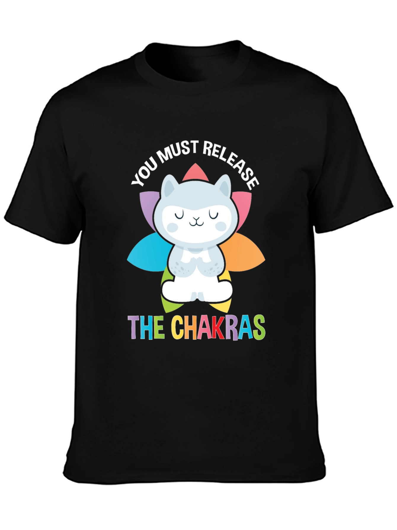 Chakra Release Cat Graphic T-Shirt