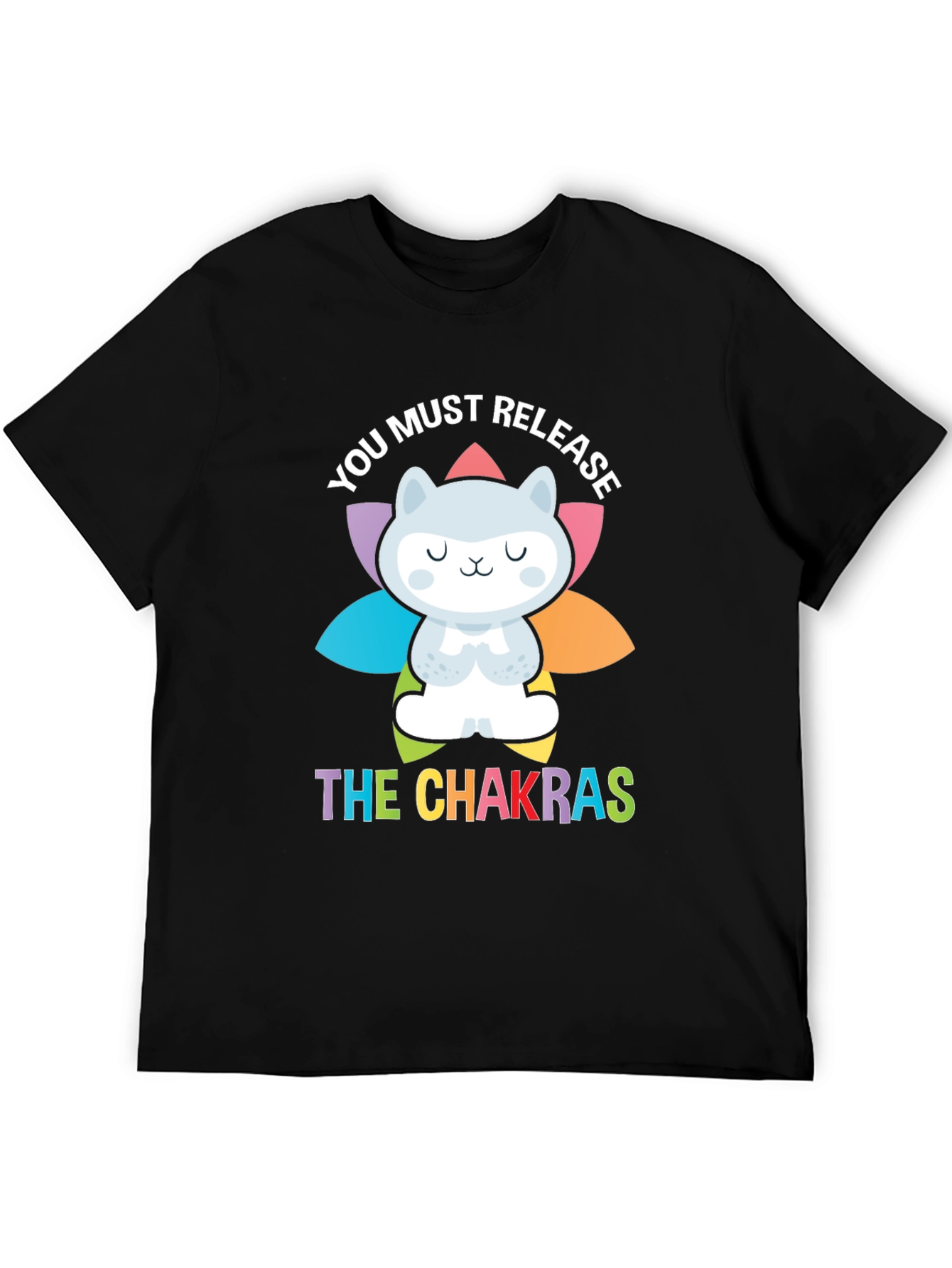 Chakra Release Cat Graphic T-Shirt