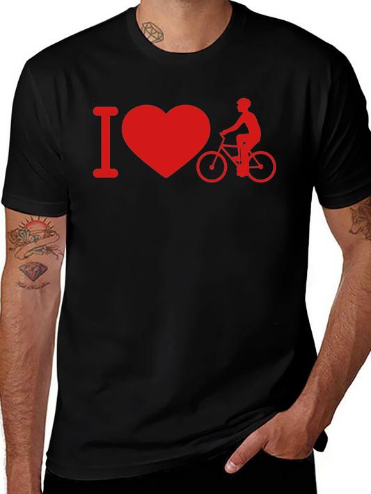 I Heart Biking Graphic Tee