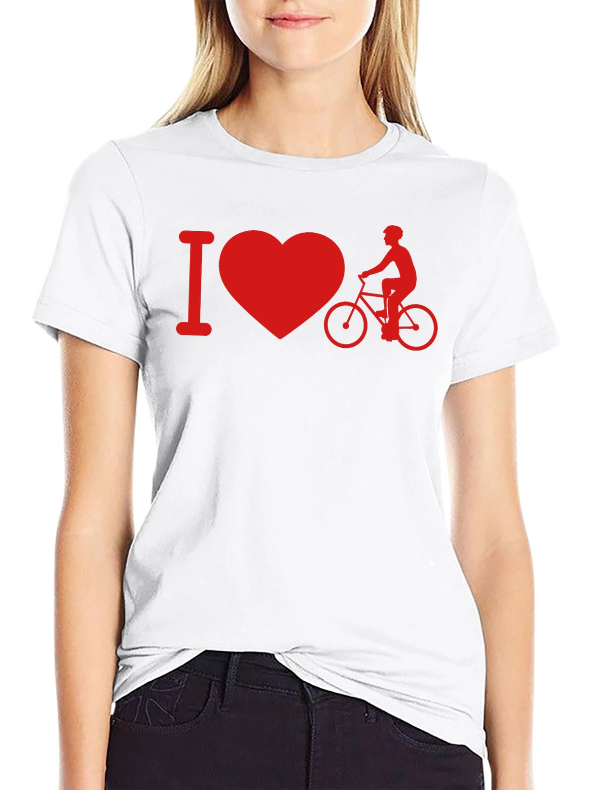 I Heart Biking Graphic Tee
