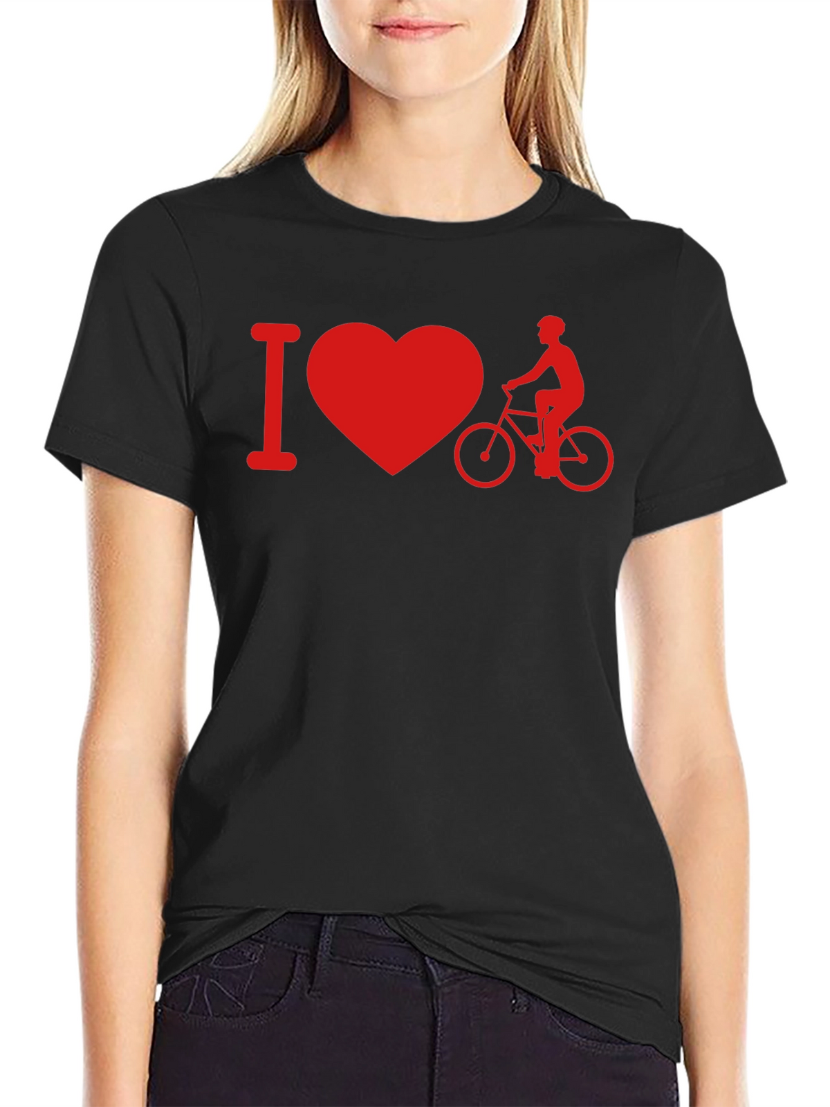 I Heart Biking Graphic Tee